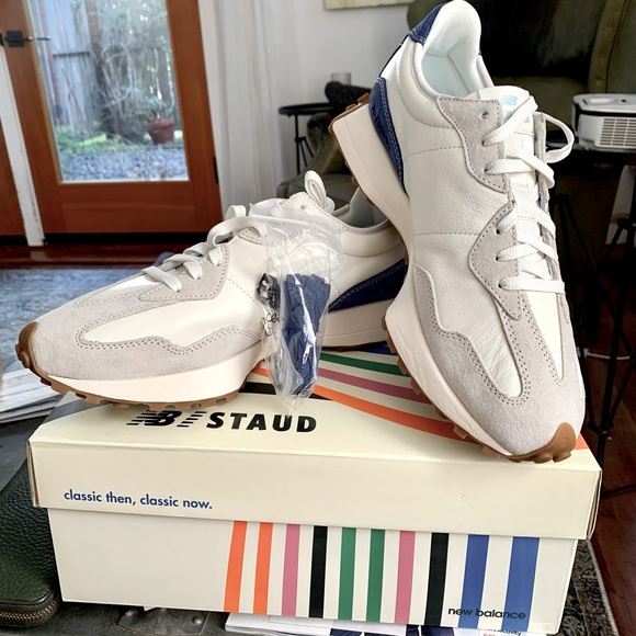 New Balance x Staud limited edition 327 unisex sneaker blue - Picture 1 of 4